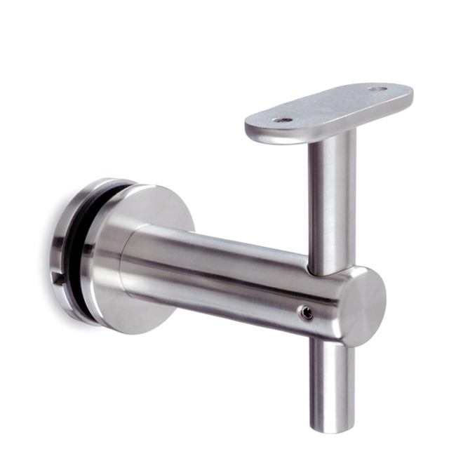 Adjustable Glass To Handrail Bracket with flat saddle