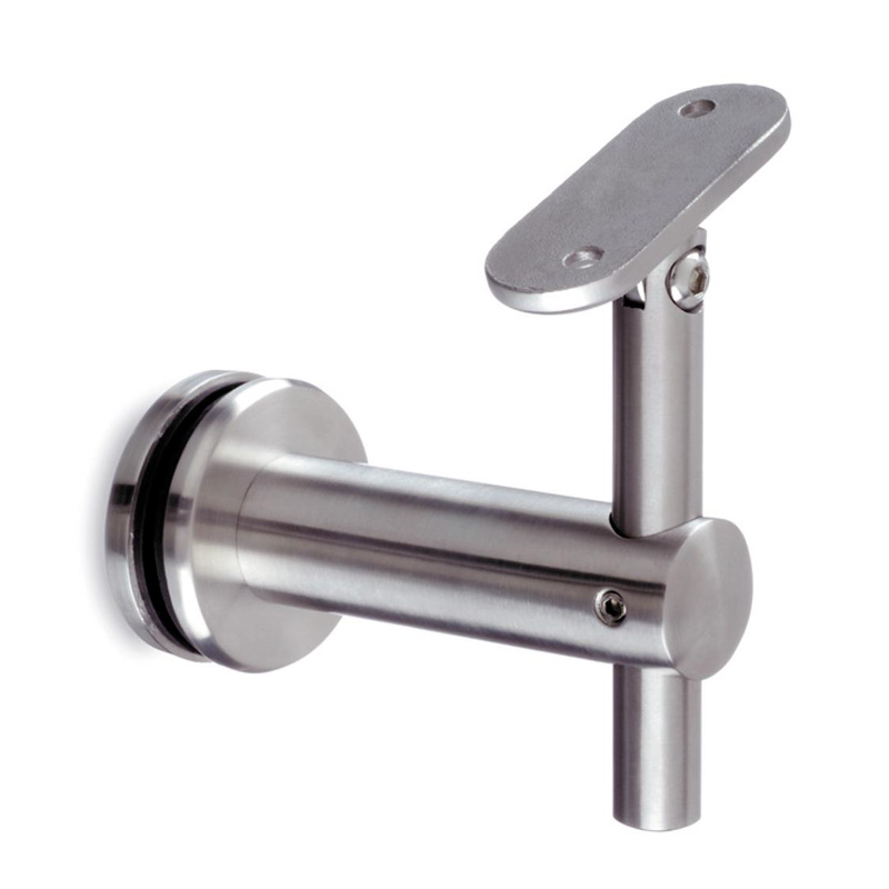 Adjustable Glass To Handrail Bracket with adjustable flat saddle