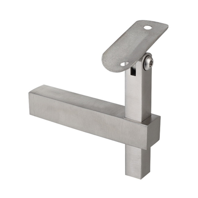 Stainless Steel Tube Fixed Square Handrail Bracket 