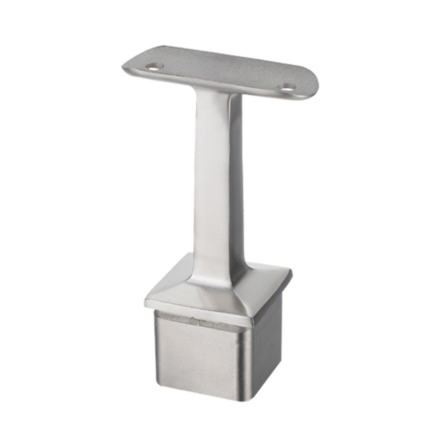 Stainless Steel Square Post Mounted Fixed Bracket Tube Support 