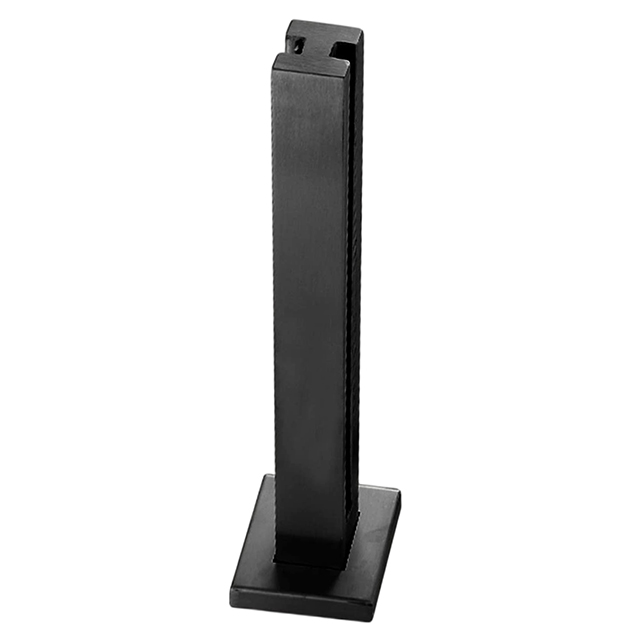 Matt Black Glass railing post - Middle Post 