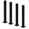 Matt Black Glass railing post - End Post 