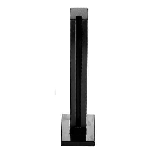 Matt Black Glass railing post - End Post 