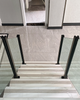 Matt Black Glass railing post - End Post 