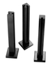 Matt Black Glass railing post - End Post 